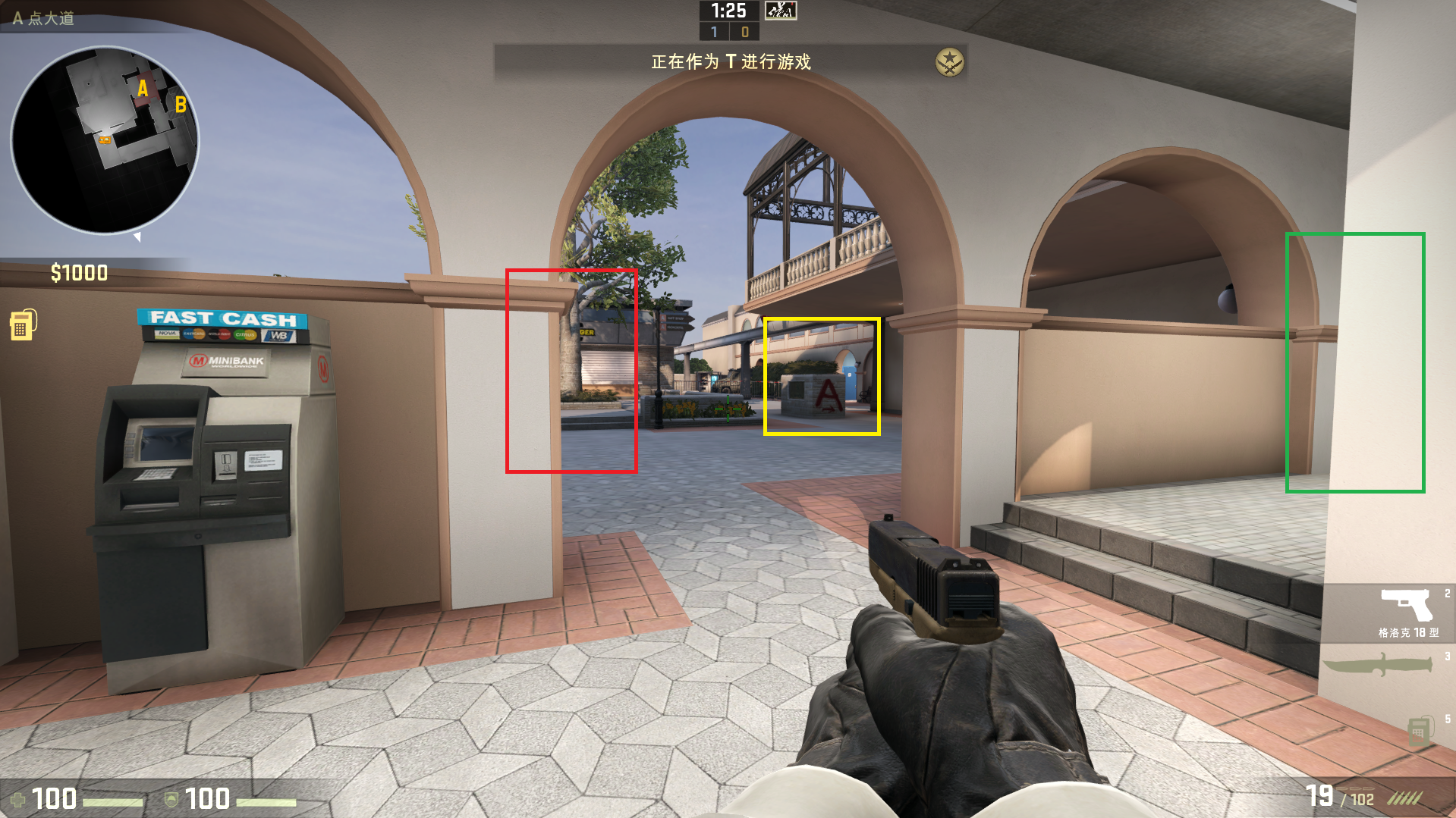 csgo摄魂游乐园T方点位攻略 csgo摄魂游乐园T方点位攻略