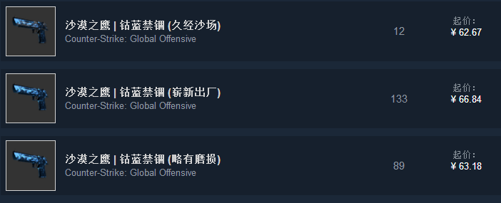 csgo蓝皮肤多少钱(蓝色系皮肤推荐)