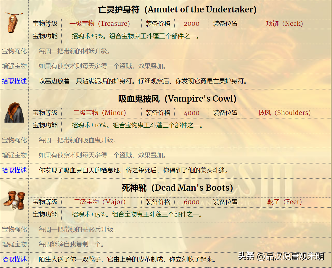 英雄无敌3十大变态英雄，英雄无敌3神器合成大全