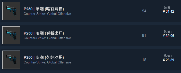 csgo蓝皮肤多少钱(蓝色系皮肤推荐)