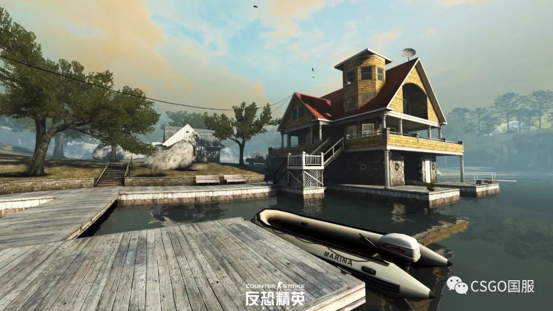 csgo湖畔激战地图,csgo湖畔激战怎么上房顶？