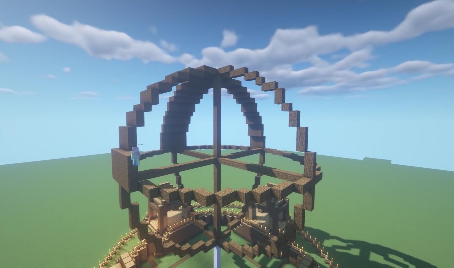 我的世界树屋建造教程,我的世界树屋设计图