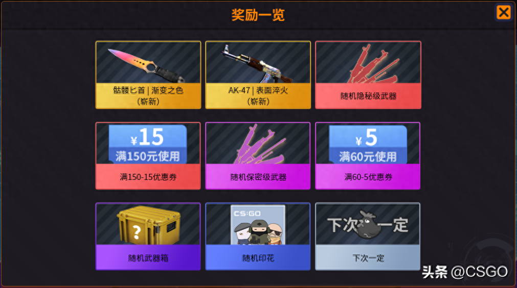 csgo国服五周年活动公布日期/评审日期(csgo国服五周年活动奖励)