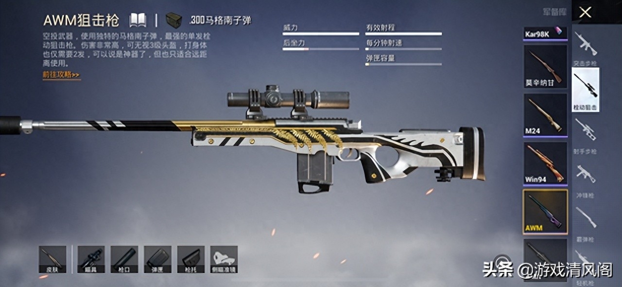 和平精英哪个狙击枪好使(好看/好用一点)