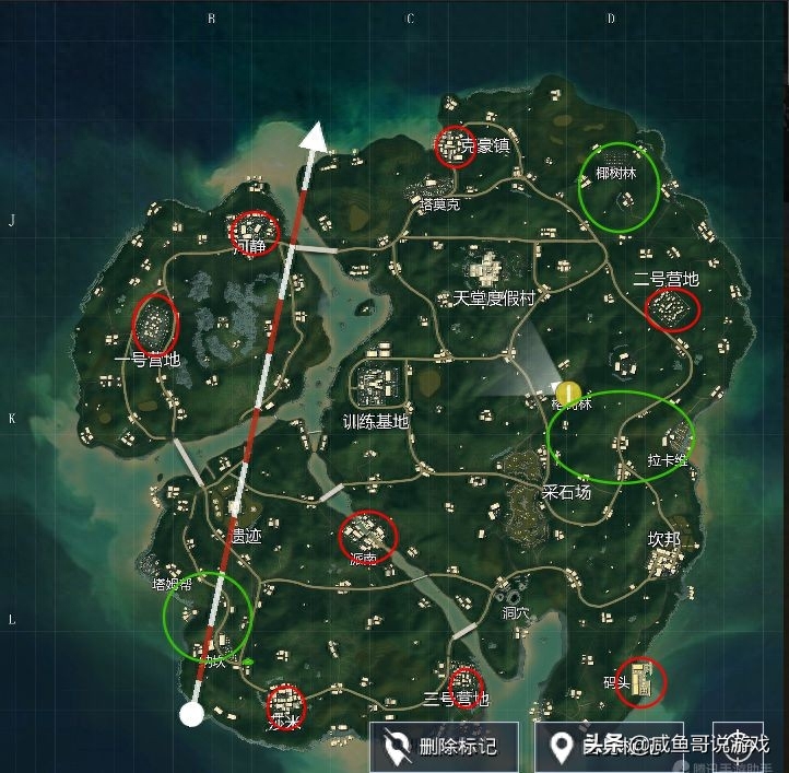和平精英最强打野路线,打野点哪里最肥(超富打野点)