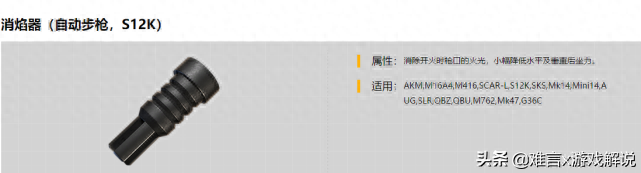 和平精英枪口补偿器的作用，枪械配件搭配
