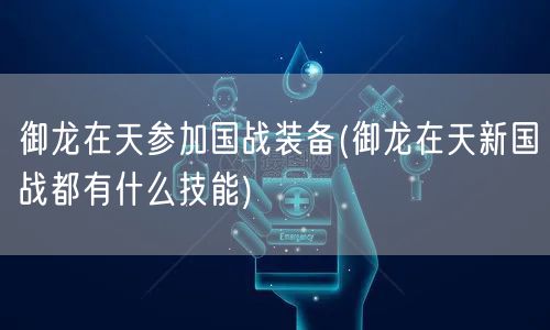 御龙在天参加国战装备(御龙在天新国战都有什么技能)