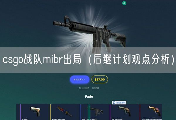 csgo战队mibr出局(后继计划观点分析)