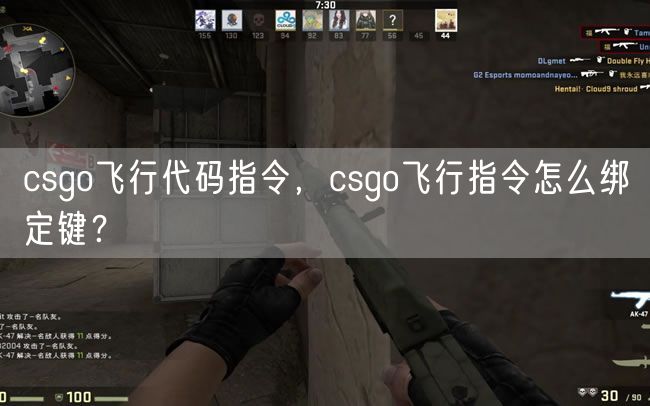 csgo飞行代码指令,csgo飞行指令怎么绑定键?