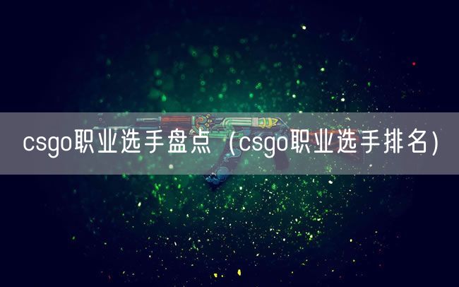 csgo职业选手盘点（csgo职业选手排名）