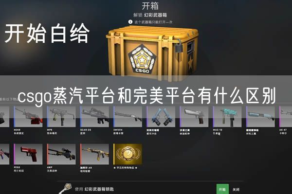 csgo蒸汽平台和完美平台有什么区别