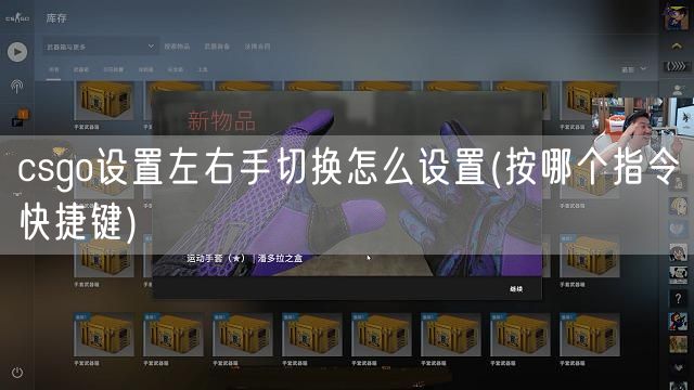 csgo设置左右手切换怎么设置(按哪个指令快捷键)