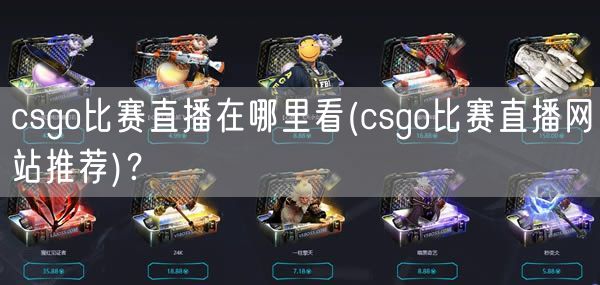 csgo比赛直播在哪里看(csgo比赛直播网站推荐)?