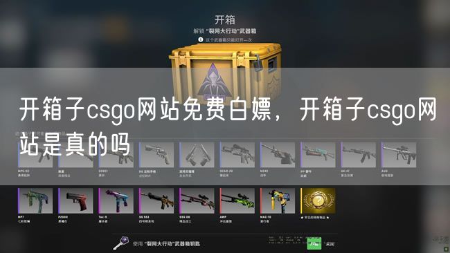 开箱子csgo网站免费白嫖，开箱子csgo网站是真的吗