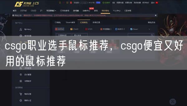 csgo职业选手鼠标推荐,csgo便宜又好用的鼠标推荐