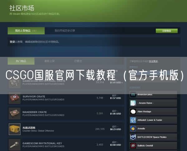 CSGO国服官网下载教程（官方手机版）