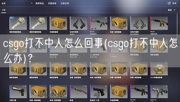 csgo打不中人怎么回事(csgo打不中人怎么办)?
