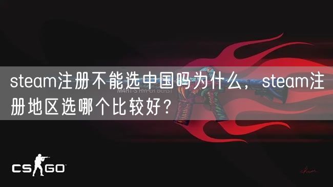 steam注册不能选中国吗为什么，steam注册地区选哪个比较好？