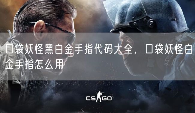 口袋妖怪黑白金手指代码大全,口袋妖怪白金手指怎么用