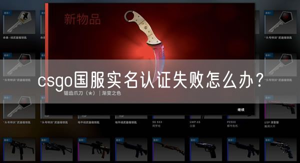 csgo国服实名认证失败怎么办？