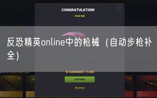 反恐精英online中的枪械（自动步枪补全）