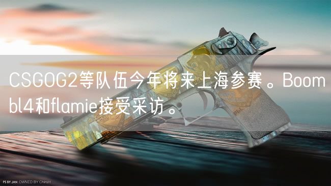 CSGOG2等队伍今年将来上海参赛。Boombl4和flamie接受采访。