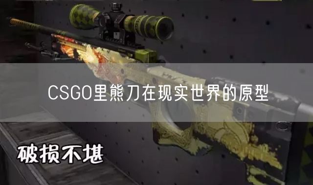 CSGO里熊刀在现实世界的原型