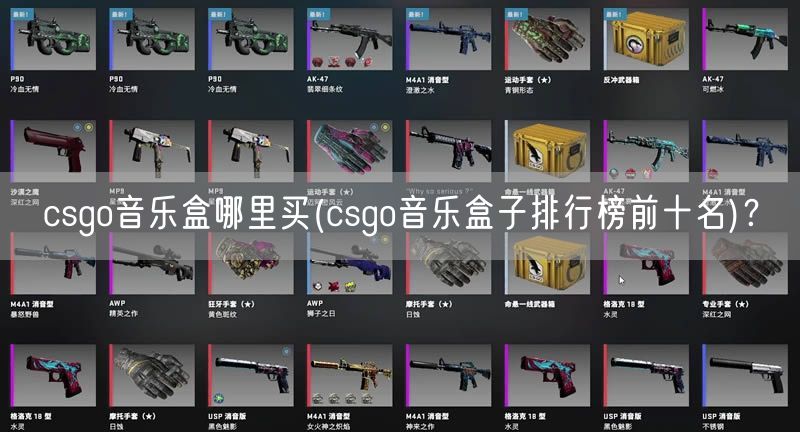 csgo音乐盒哪里买(csgo音乐盒子排行榜前十名)？