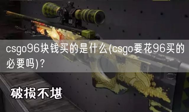 csgo96块钱买的是什么(csgo要花96买的必要吗)？