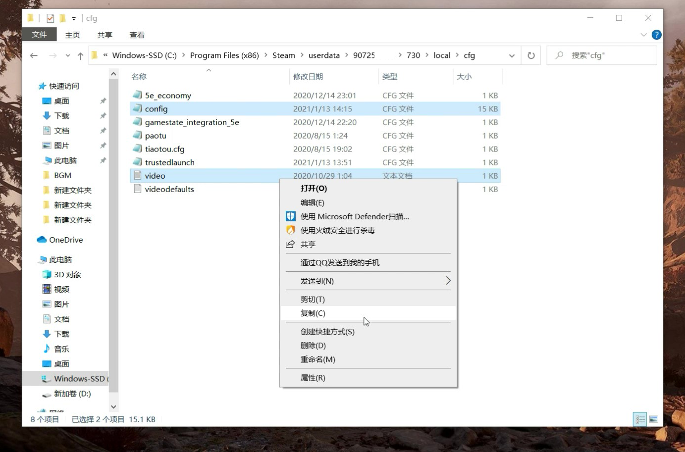 【CSGO】如何保存并使用自己的config文件